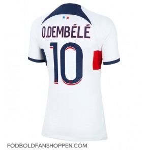 Paris Saint-Germain Ousmane Dembele #10 Udebanetrøje Dame 2023-24 Kortærmet